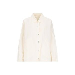 Jil Sander Logo Single-Breasted Jacket – Off-White - NWT
